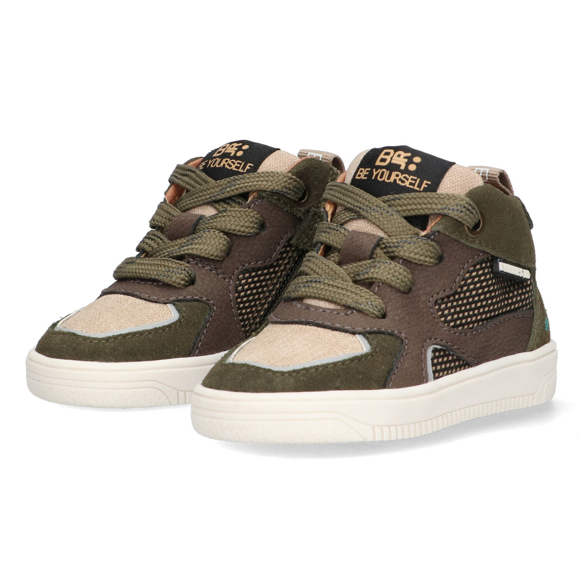 BunniesJR Moos Mellow hoge sneakers jongens groen