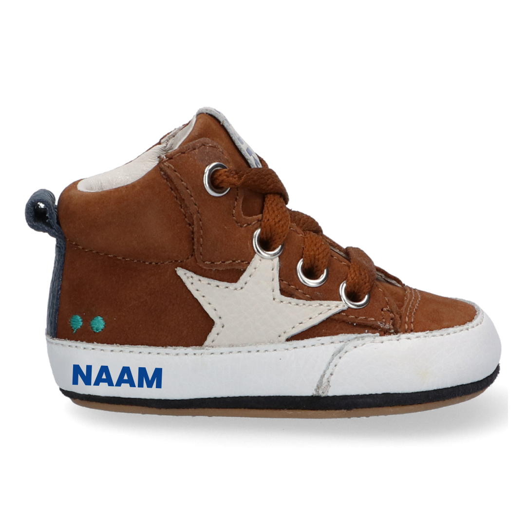 221101D-51 Gepersonaliseerde babyschoentjes  Bruin