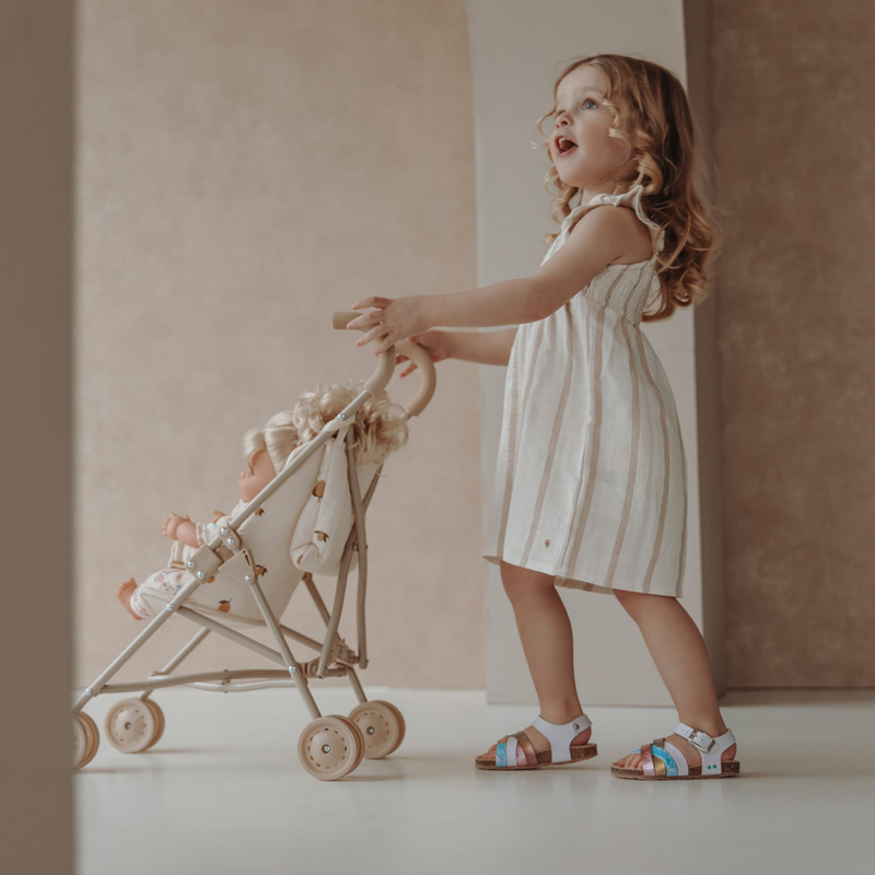 Becky Beach Platte Sandalen Meisjes Paars