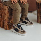 Monica Mellow Lage Sneakers Jongens Bruin