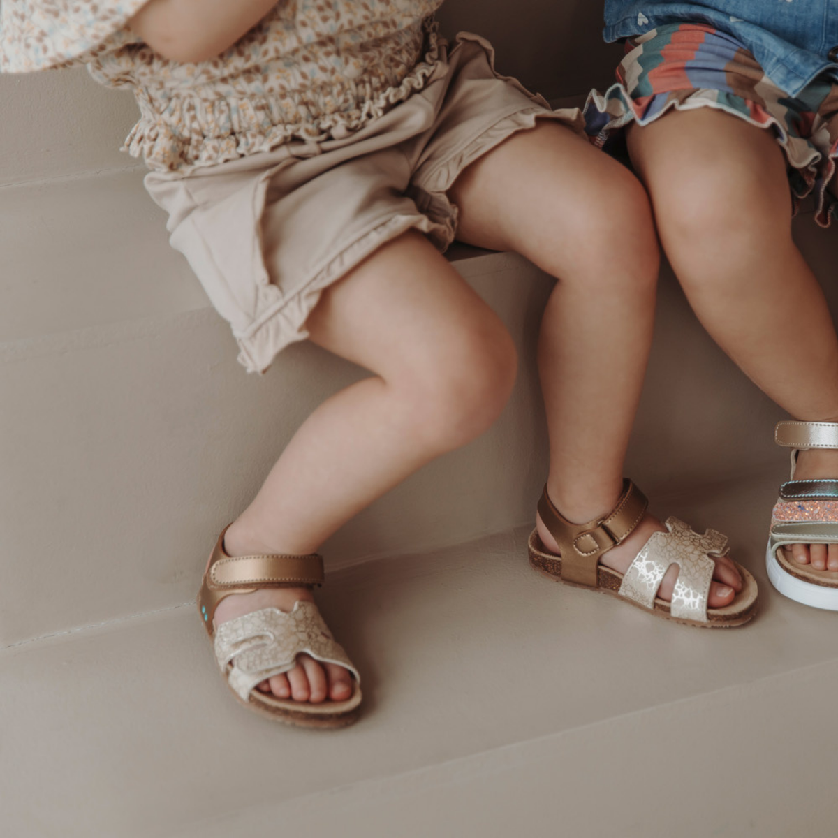 Brooke Beach Platte Sandalen Meisjes Bruin