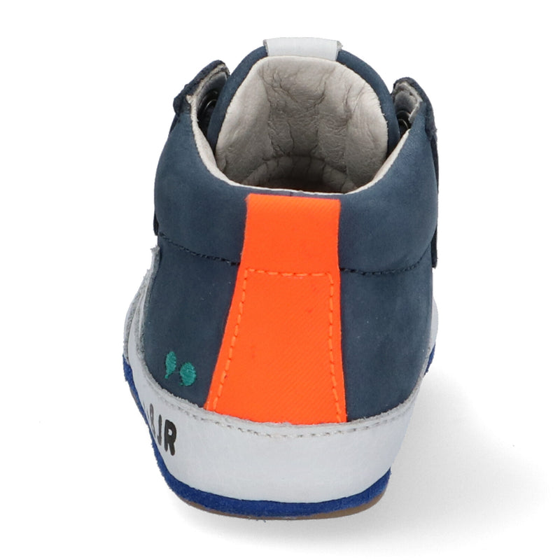 BunniesJR Zilke Zacht babyschoentje blauw