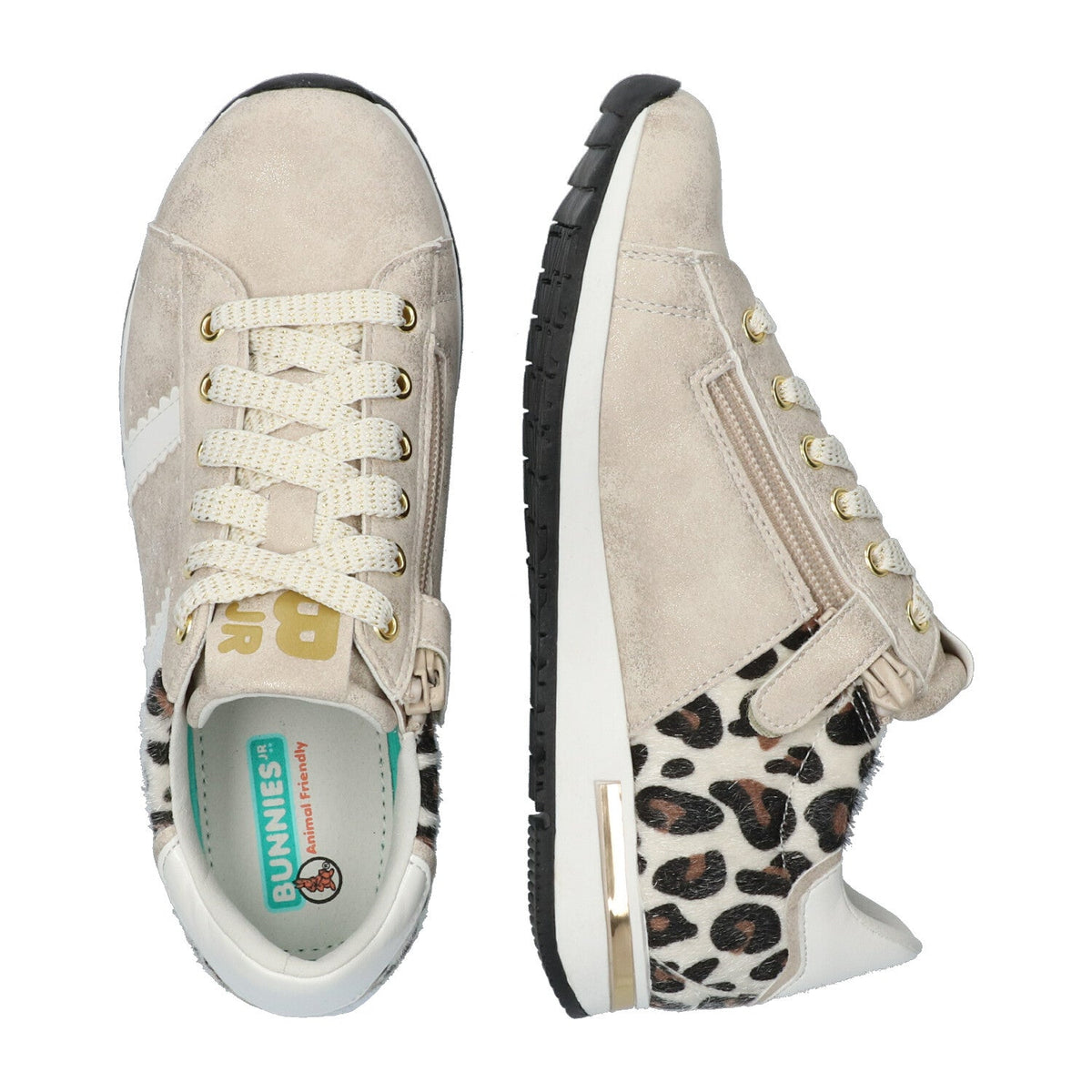Animal Friendly Lage Sneakers Meisjes Beige