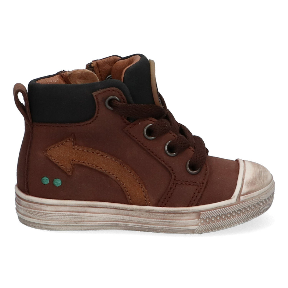 Frits Ferm Hoge Sneakers Jongens Bruin