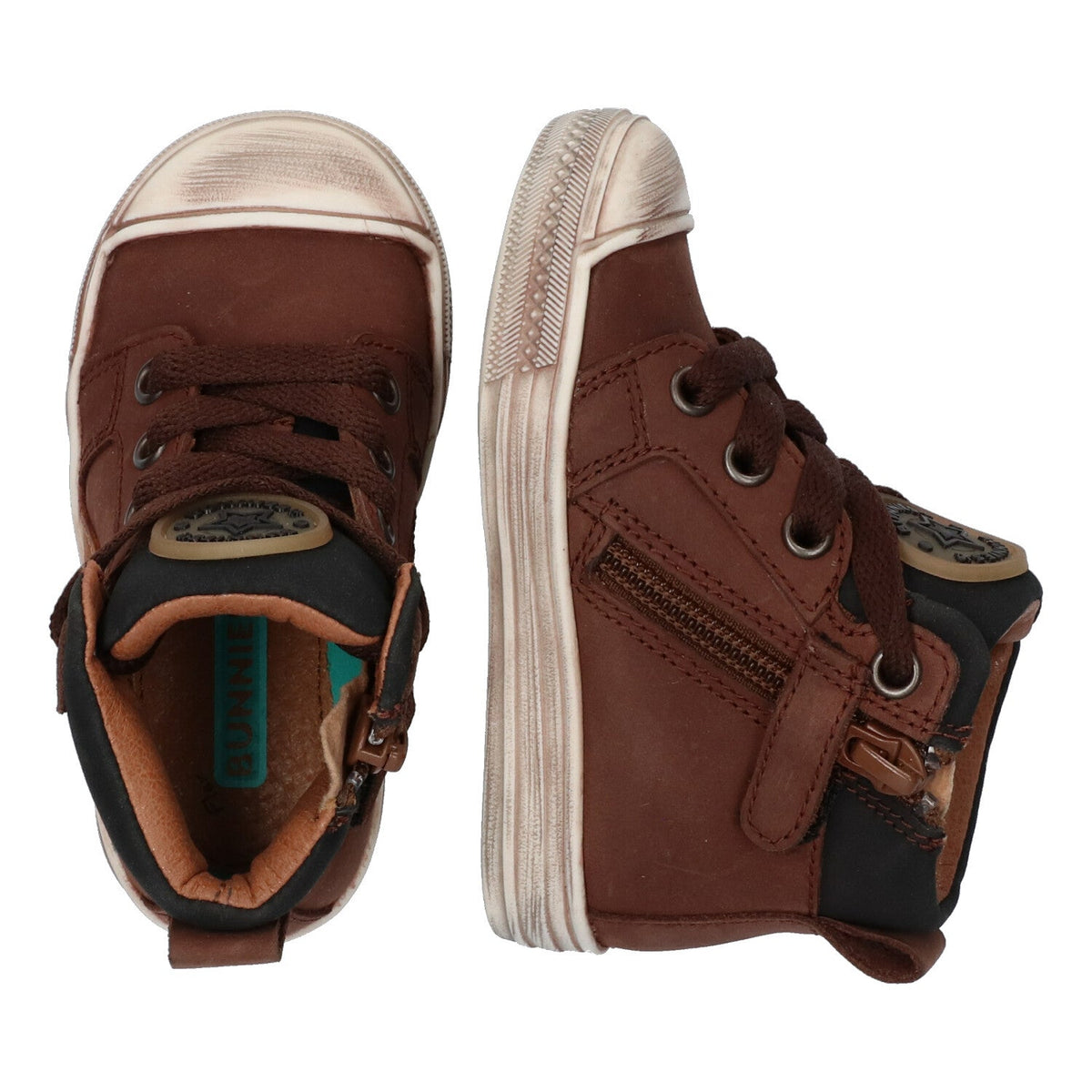 Frits Ferm Hoge Sneakers Jongens Bruin