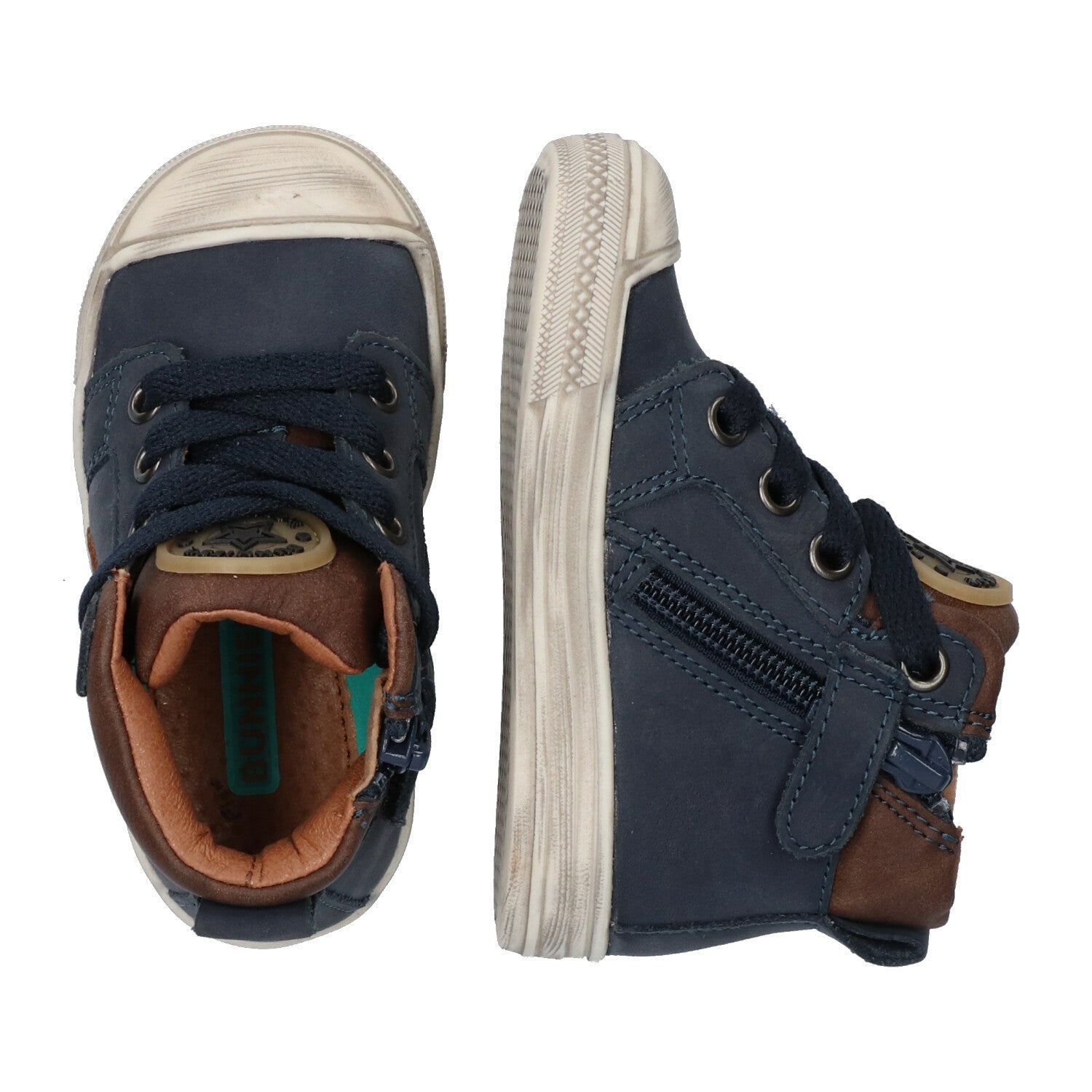 Frits Ferm Hoge Sneakers Jongens Blauw