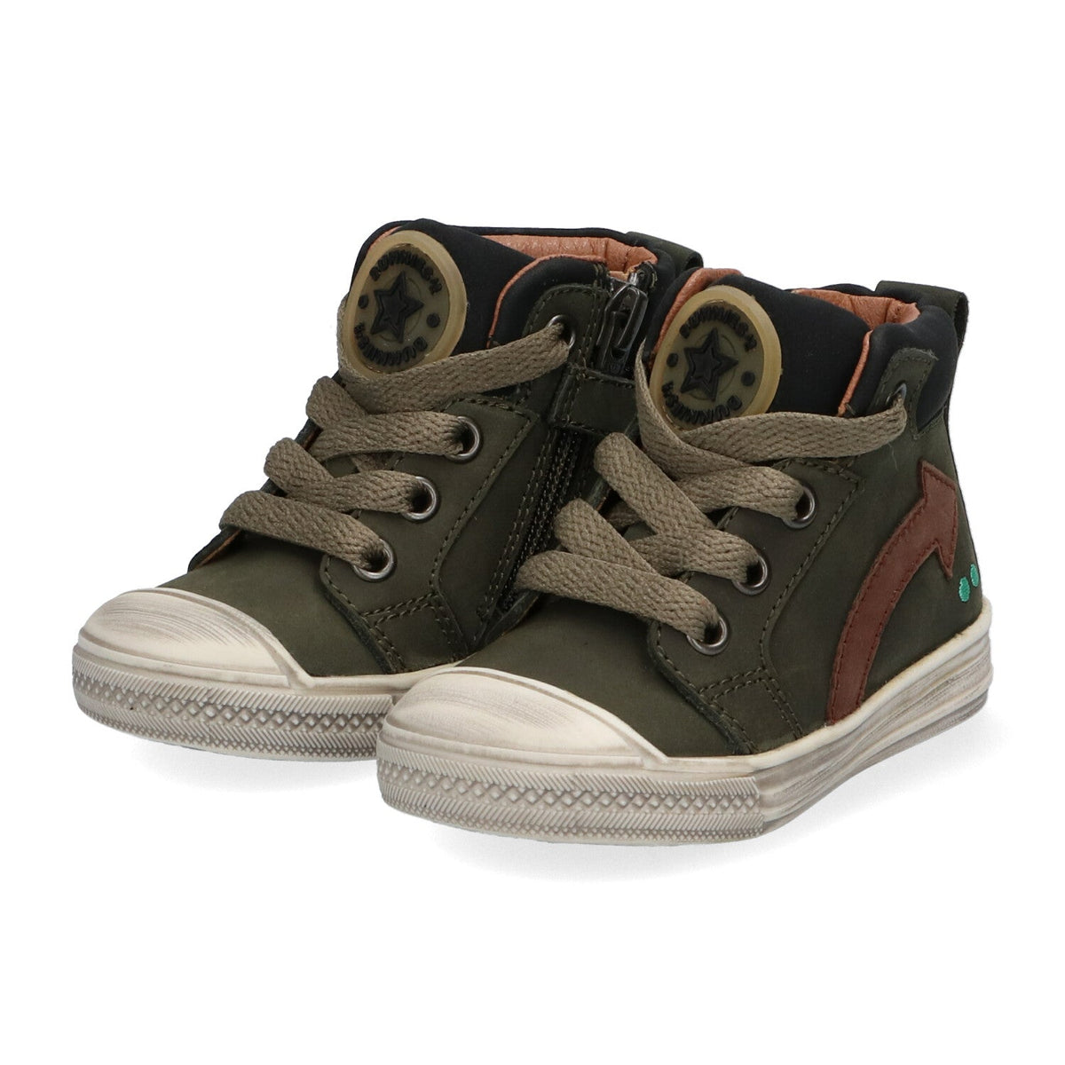 Frits Ferm Hoge Sneakers Jongens Groen