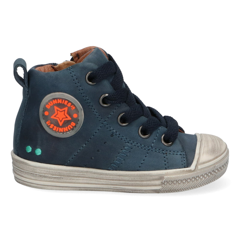 BunniesJR Hoge Sneakers Jongens Blauw