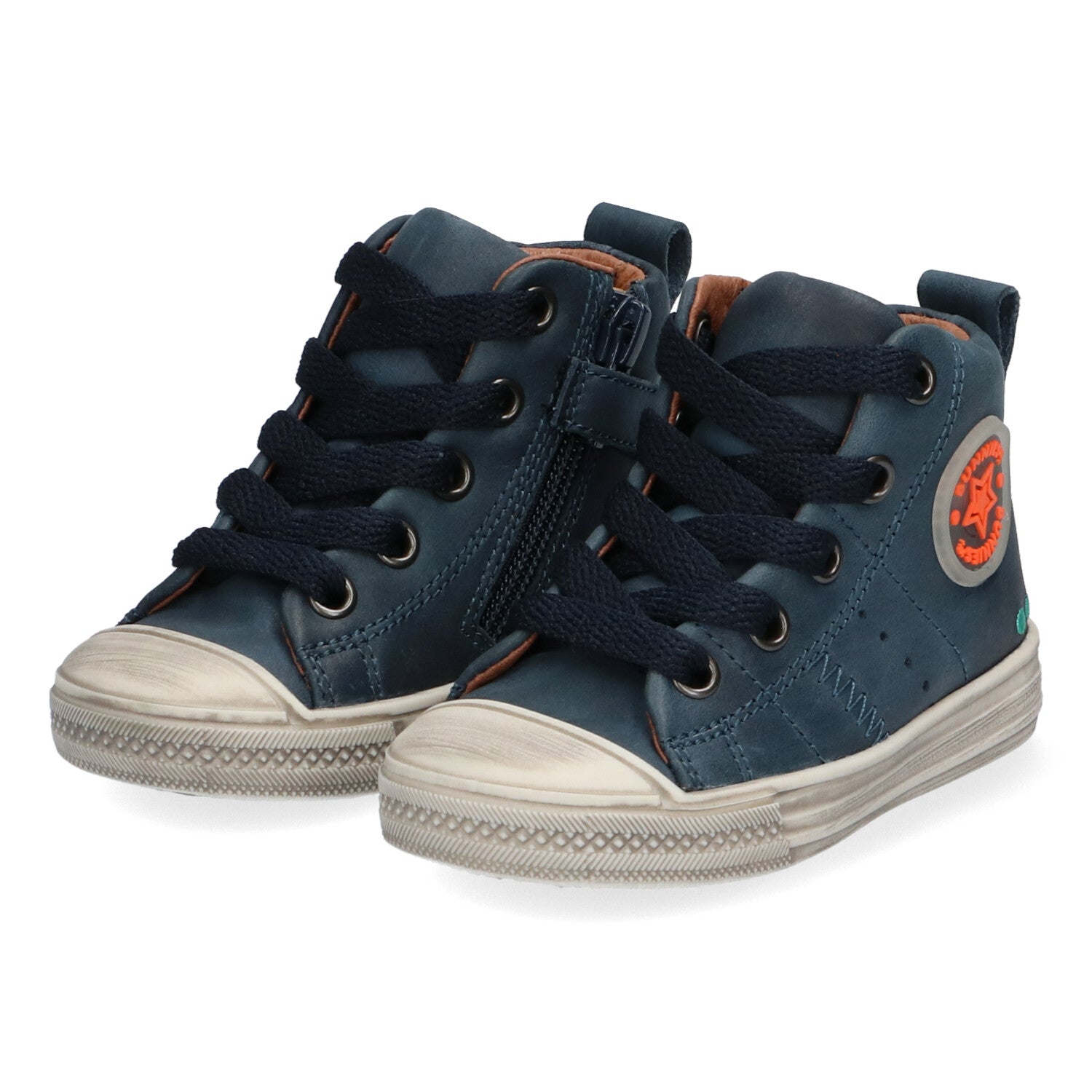 Frans Ferm Hoge Sneakers Jongens Blauw