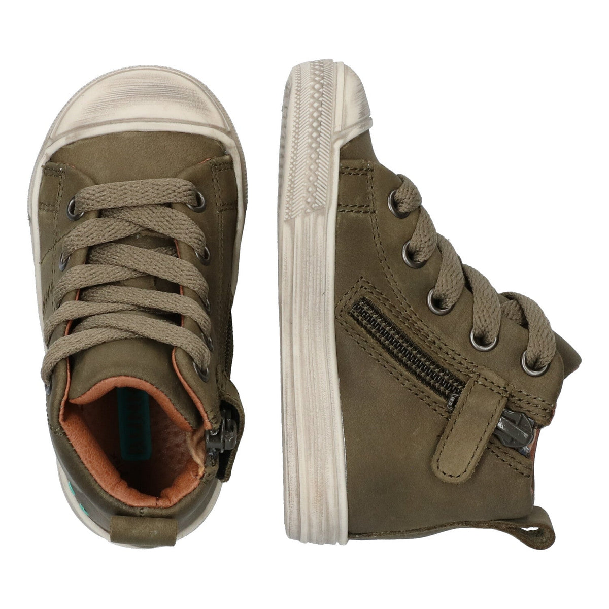 Frans Ferm Hoge Sneakers Jongens Groen
