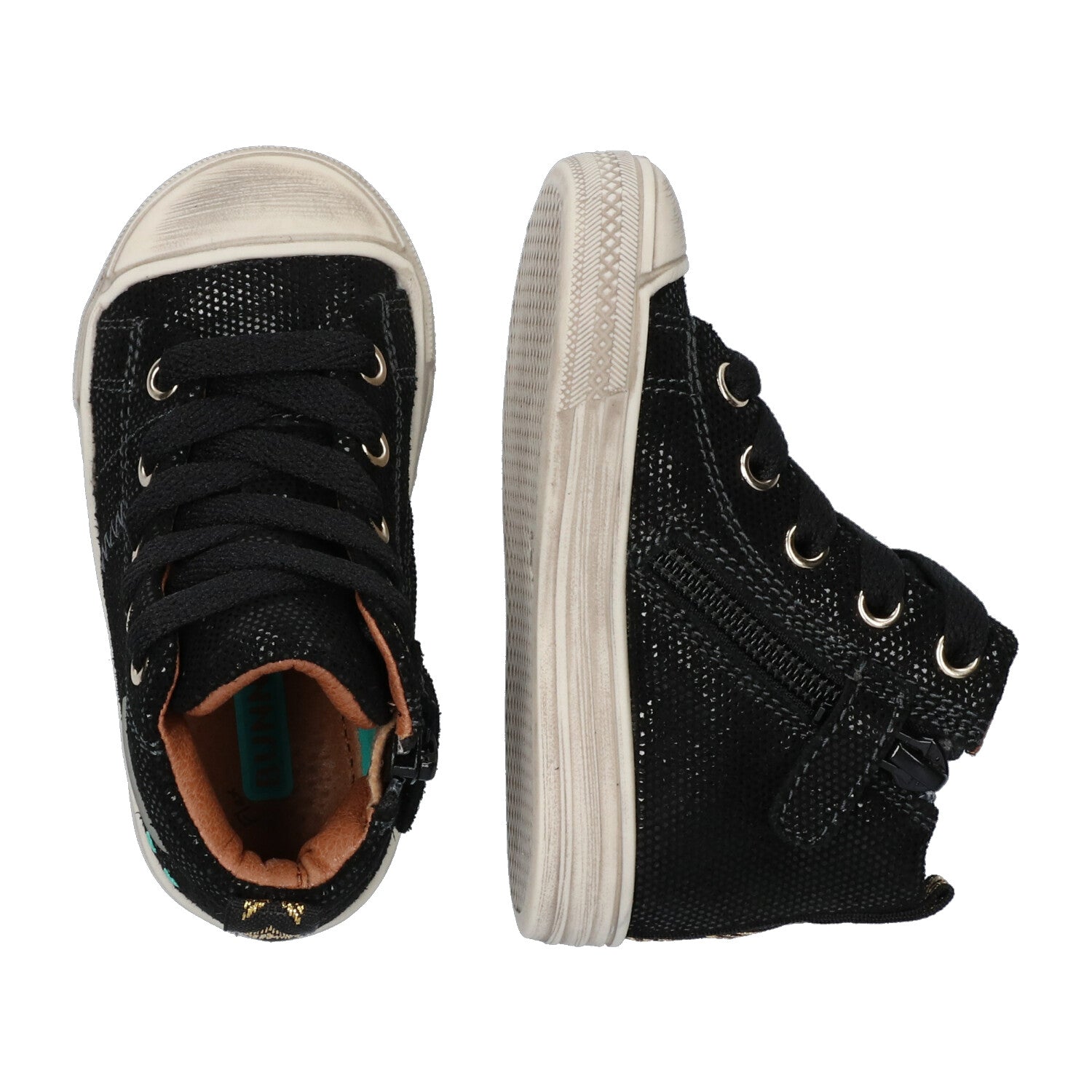 Frans Ferm Hoge Sneakers Meisjes Zwart