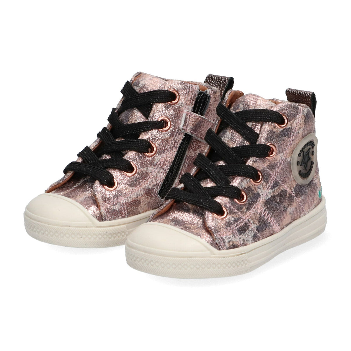Frans Ferm Hoge Sneakers Meisjes Roze Panter