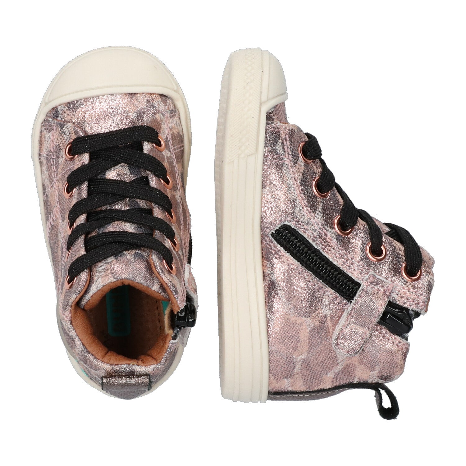 Frans Ferm Hoge Sneakers Meisjes Roze Panter