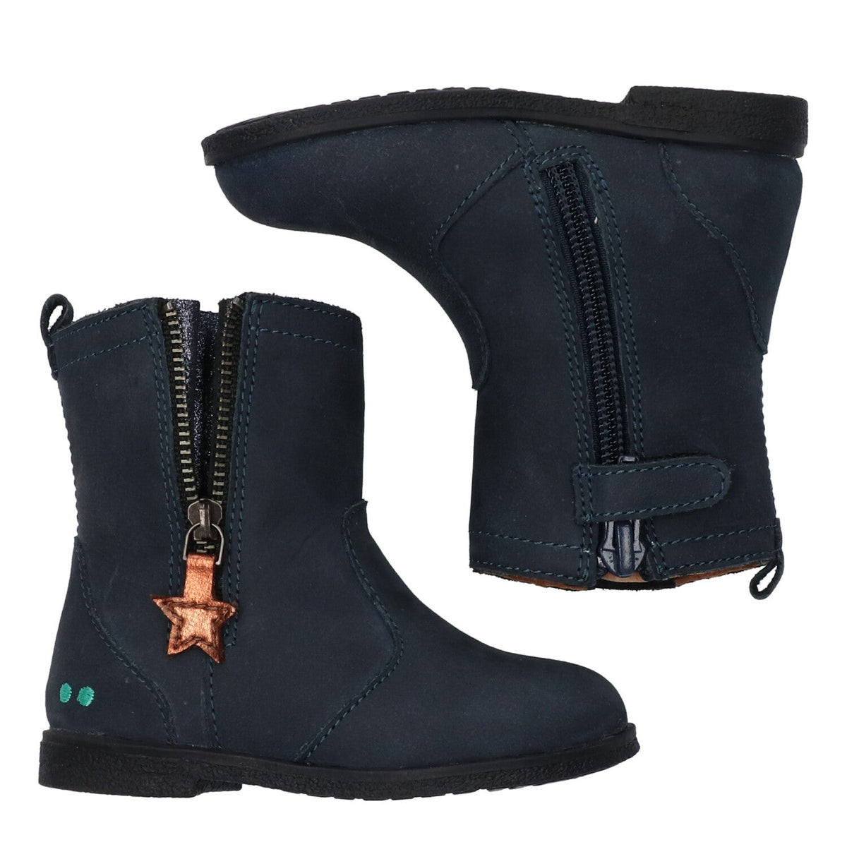 Cis Classic Enkellaarsjes Meisjes Blauw
