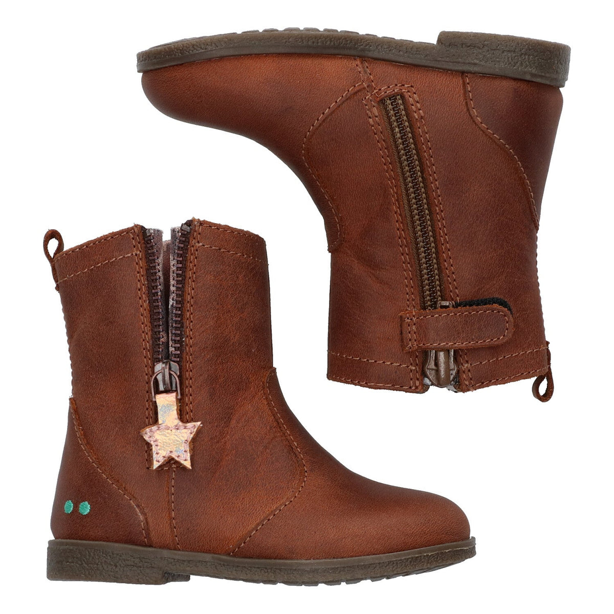 Cis Classic Enkellaarsjes Meisjes Bruin