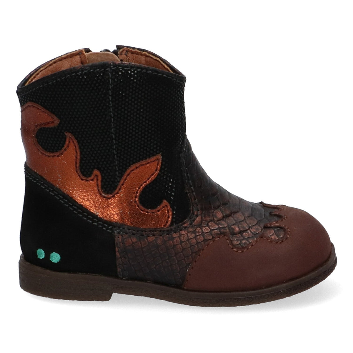 Cassidy Classic Cowboy Boots Meisjes Zwart Koper