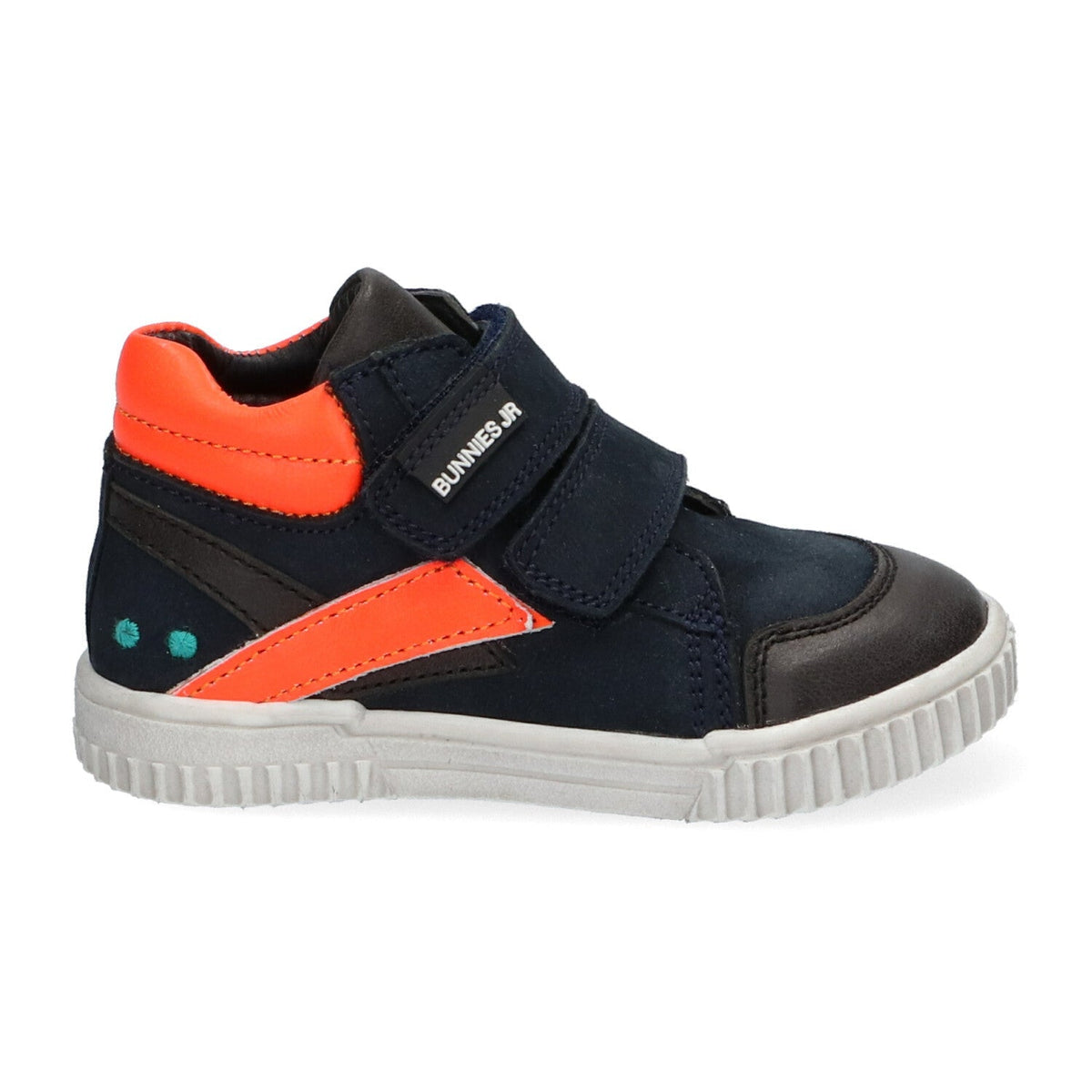 Eric Eerlijk Hoge Sneakers Jongens Blauw Oranje