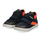 Eric Eerlijk Hoge Sneakers Jongens Blauw Oranje