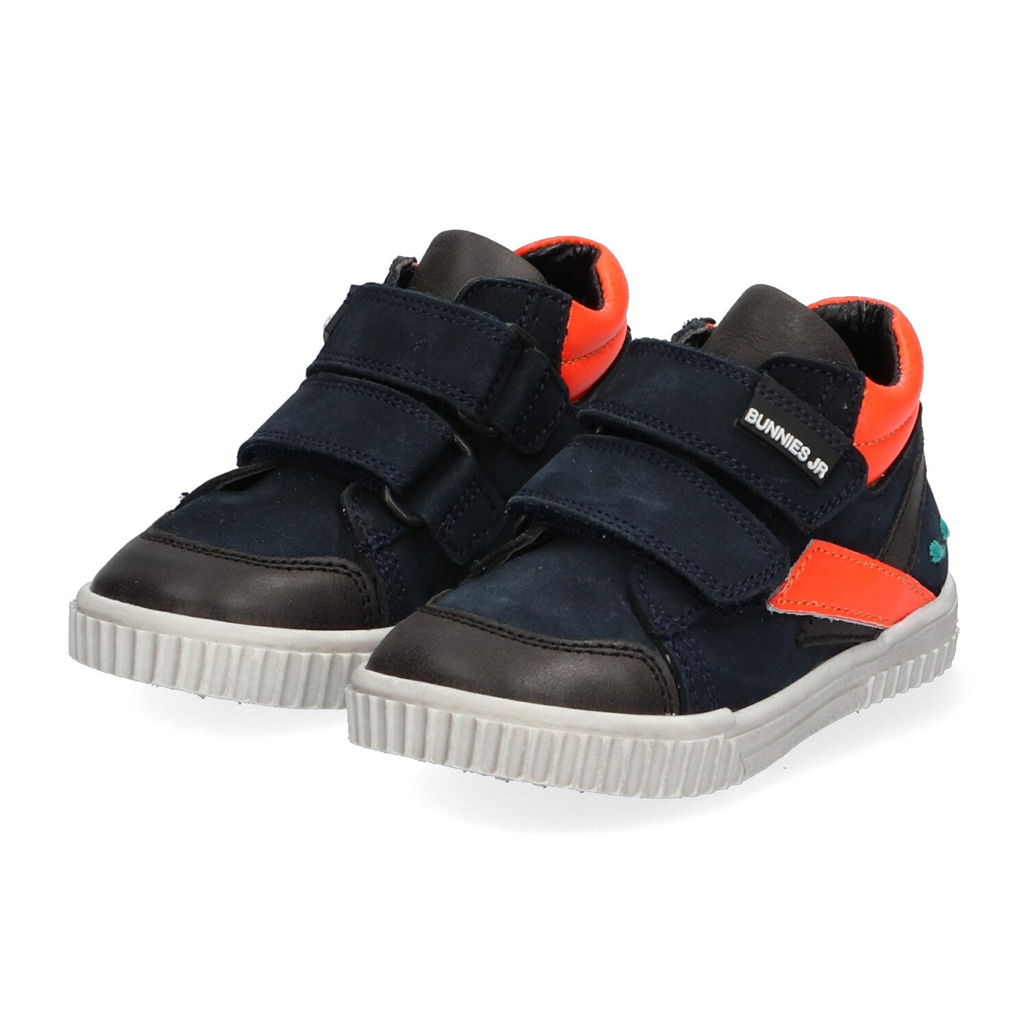 Eric Eerlijk Hoge Sneakers Jongens Blauw Oranje