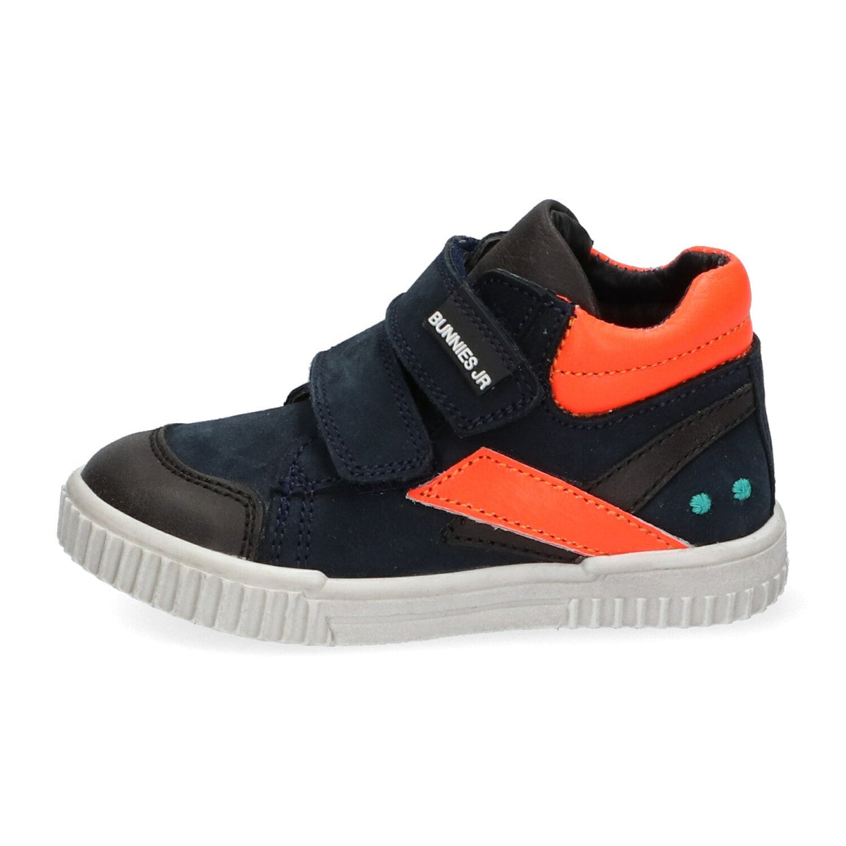 Eric Eerlijk Hoge Sneakers Jongens Blauw Oranje