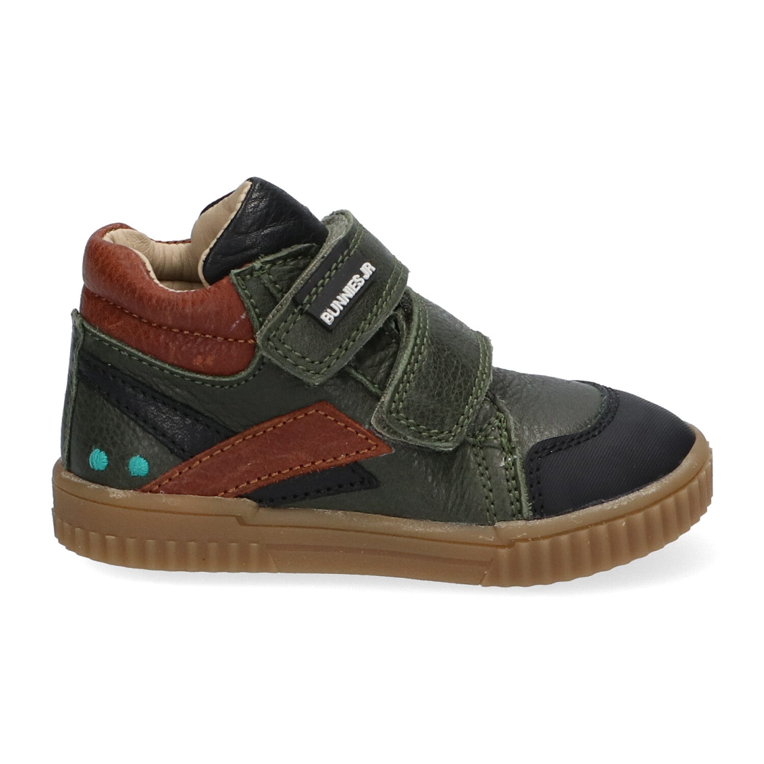 Eric Eerlijk Hoge Sneakers Jongens Groen Bruin