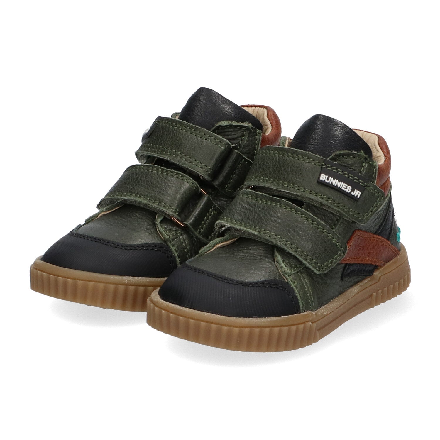 Eric Eerlijk Hoge Sneakers Jongens Groen Bruin