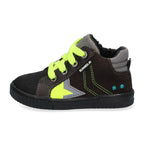 Evert Eerlijk Hoge Sneakers Jongens Groen Neon