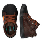 Evert Eerlijk Hoge Sneakers Jongens Bruin Oranje