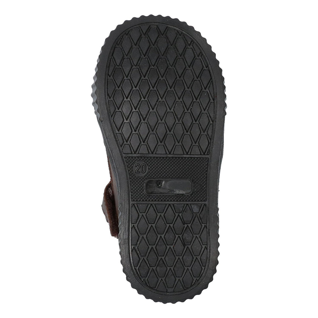 Evert Eerlijk Hoge Sneakers Jongens Bruin Oranje