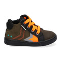 Evert Eerlijk Hoge Sneakers Jongens Groen Oranje