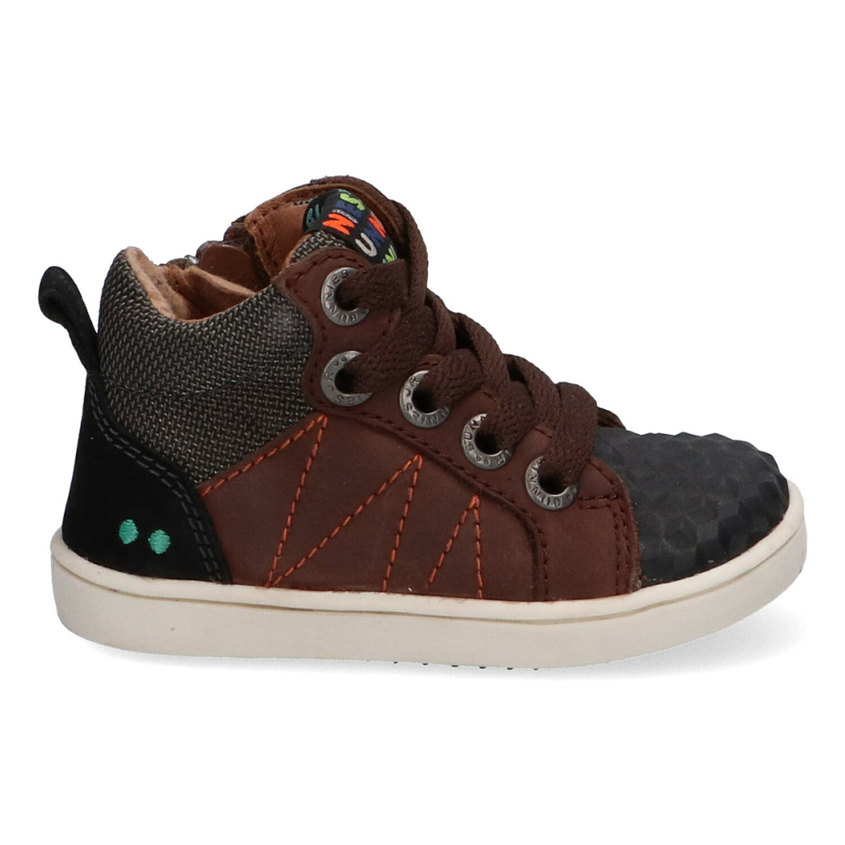 Pol Pit Hoge Sneakers Jongens Bruin