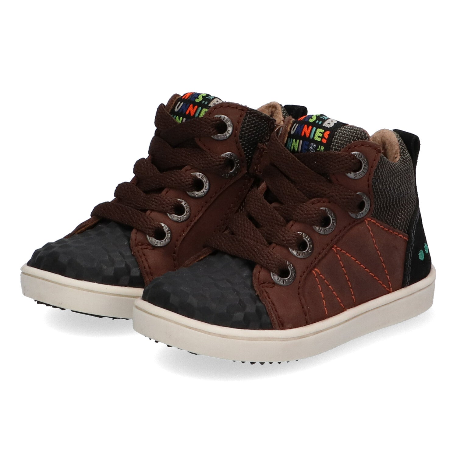 Pol Pit Hoge Sneakers Jongens Bruin