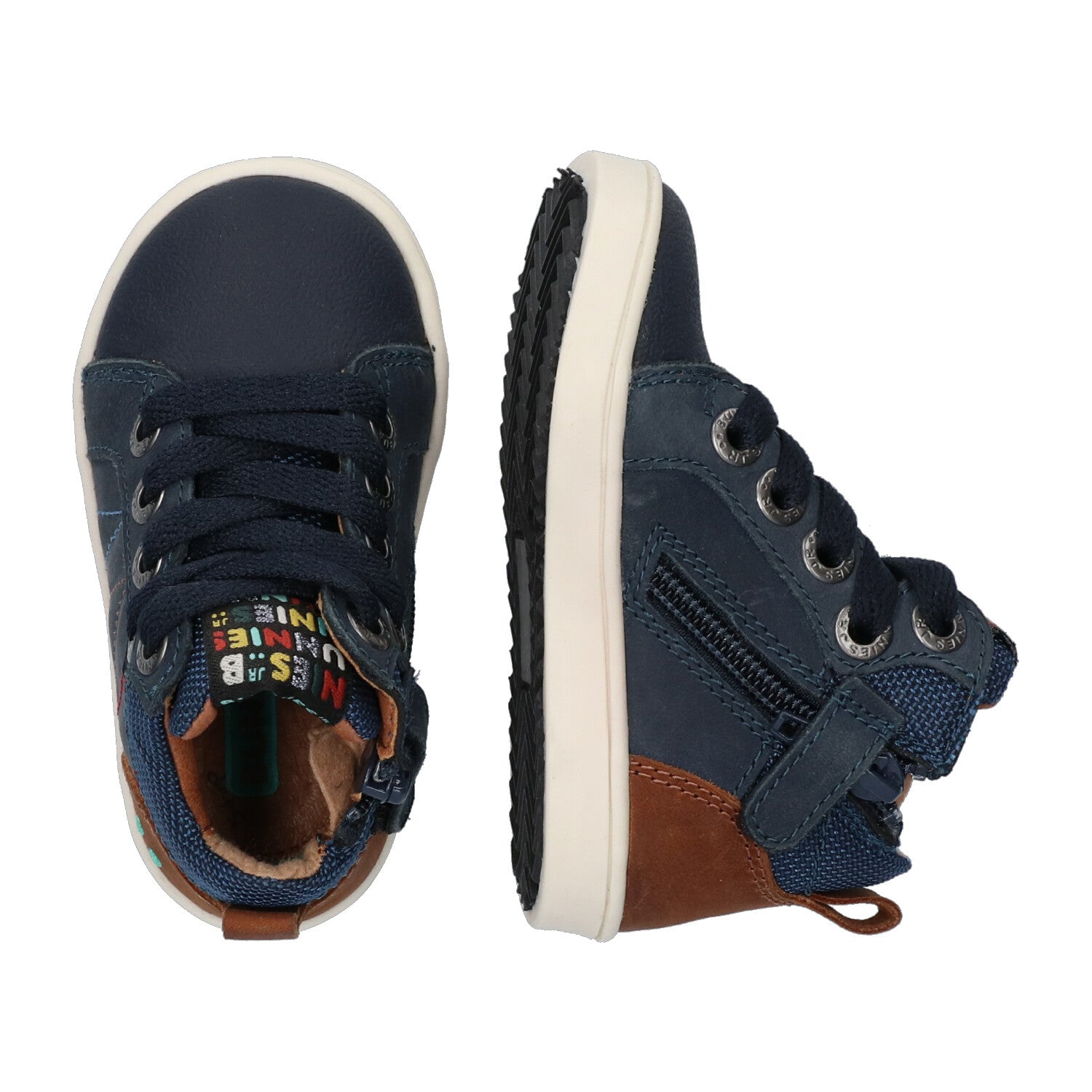 Pol Pit Hoge Sneakers Jongens Blauw
