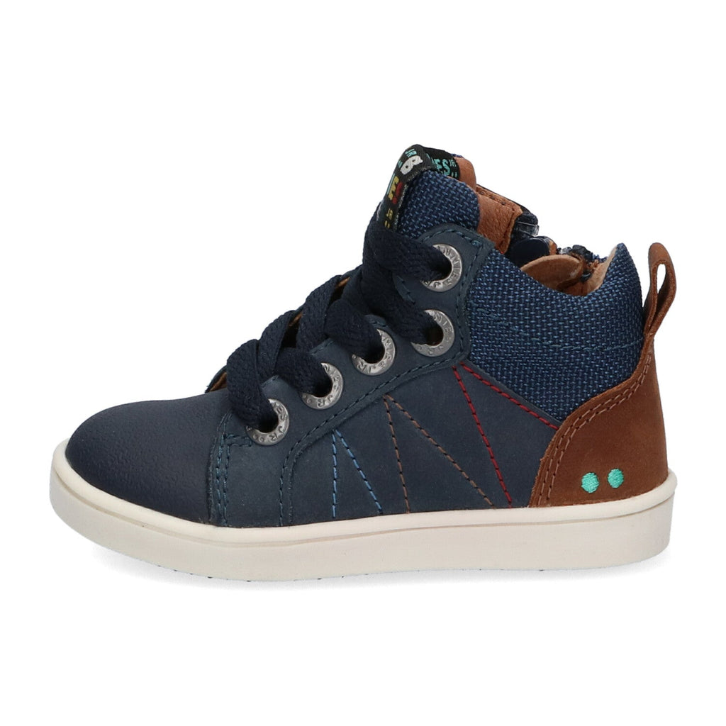 Pol Pit Hoge Sneakers Jongens Blauw