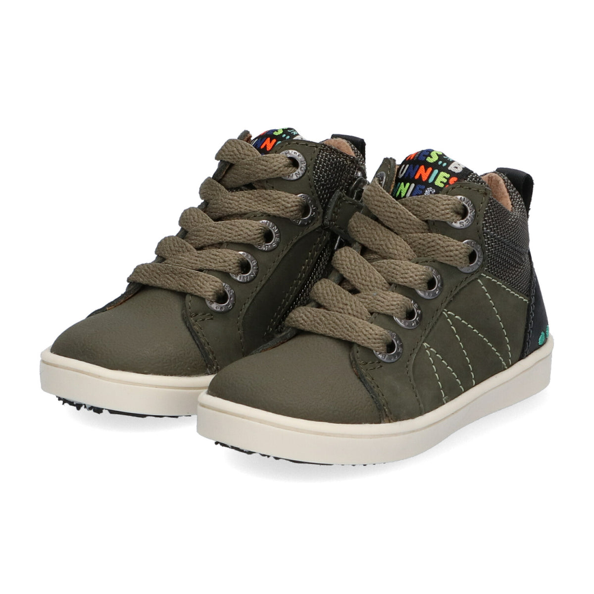BunniesJR Pol Pit lage sneakers jongens groen