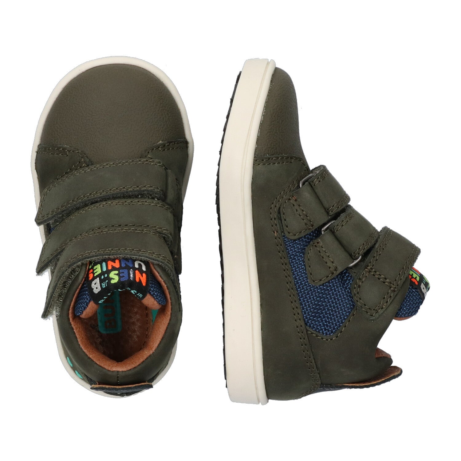 Patrick Pit Hoge Sneakers Jongens Blauw Groen