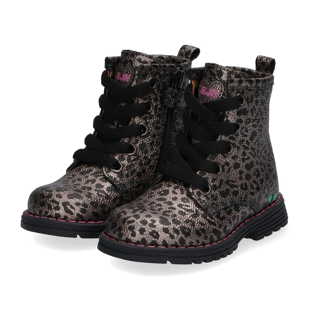 Thijs Trots Biker Boots Meisjes Zilver Panter