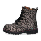 Thijs Trots Biker Boots Meisjes Zilver Panter