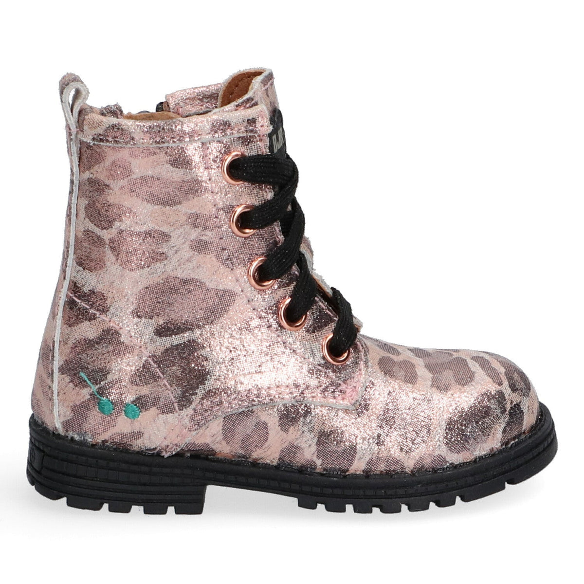 Thijs Trots Biker Boots Meisjes Roze Panter