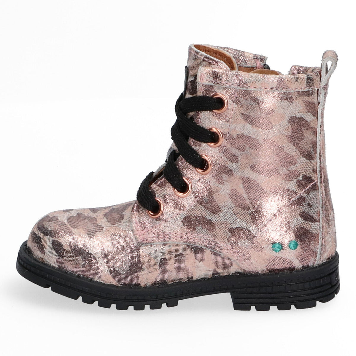 Thijs Trots Biker Boots Meisjes Roze Panter