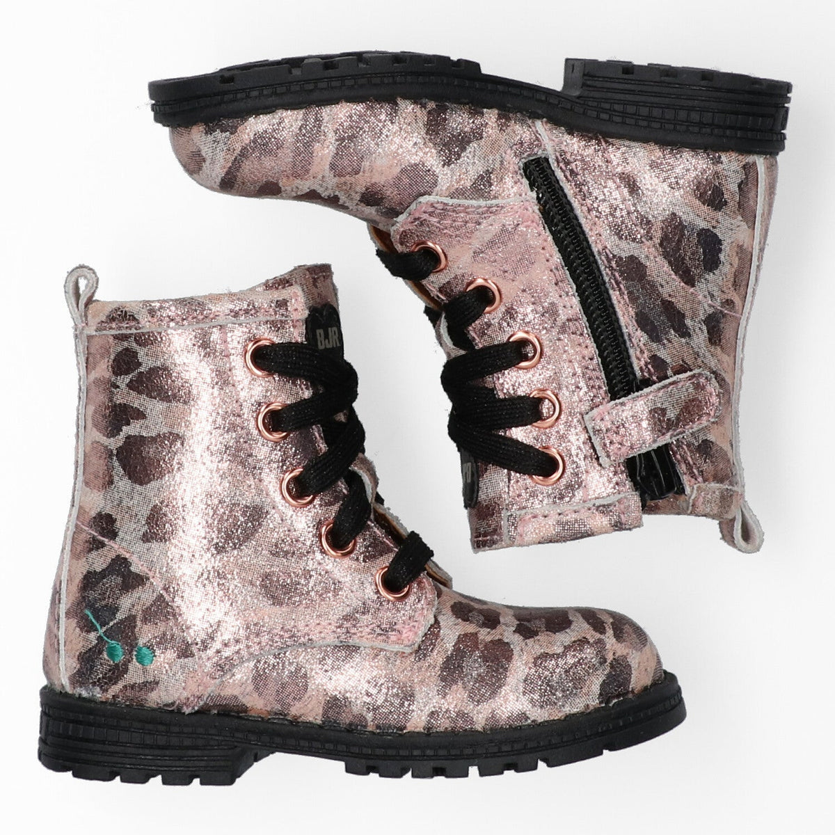 Thijs Trots Biker Boots Meisjes Roze Panter