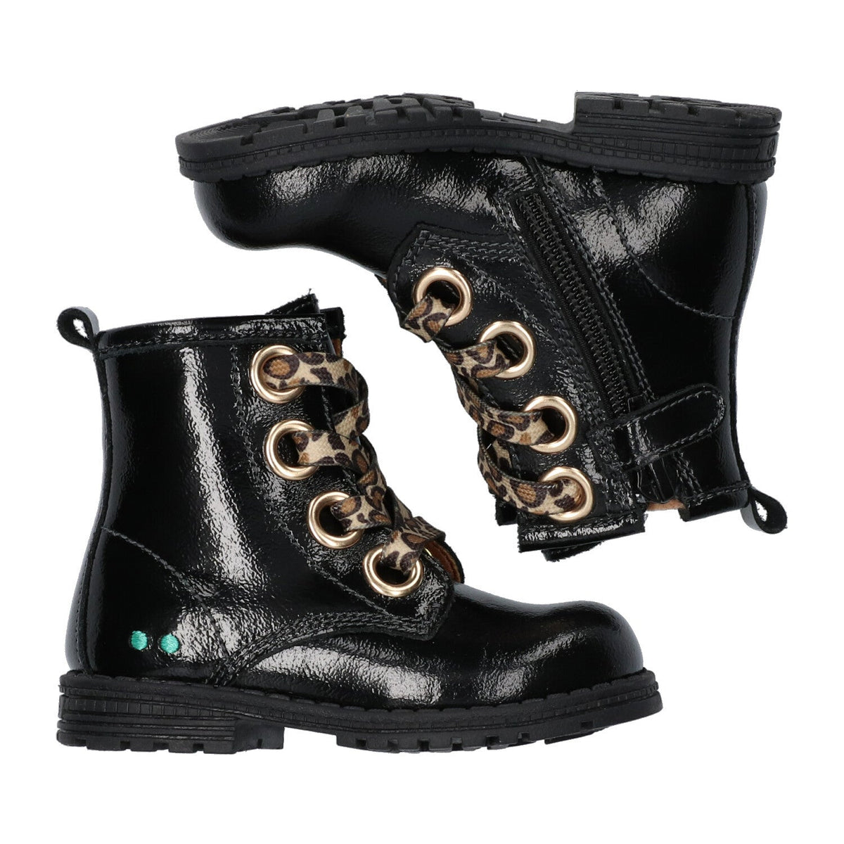 Tosca Trots Combat Boots Meisjes Zwart