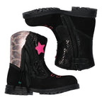 Tinka Trots Cowboy Boots Meisjes Zwart Roze
