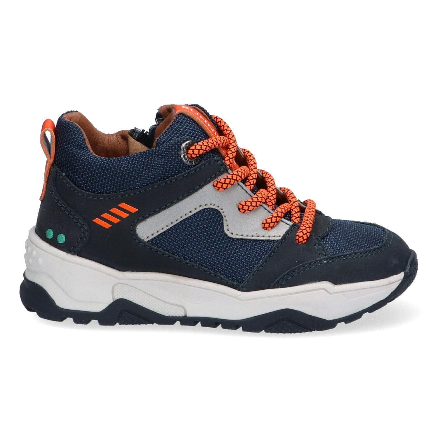 Giel Gein Hoge Sneakers Jongens Blauw Oranje
