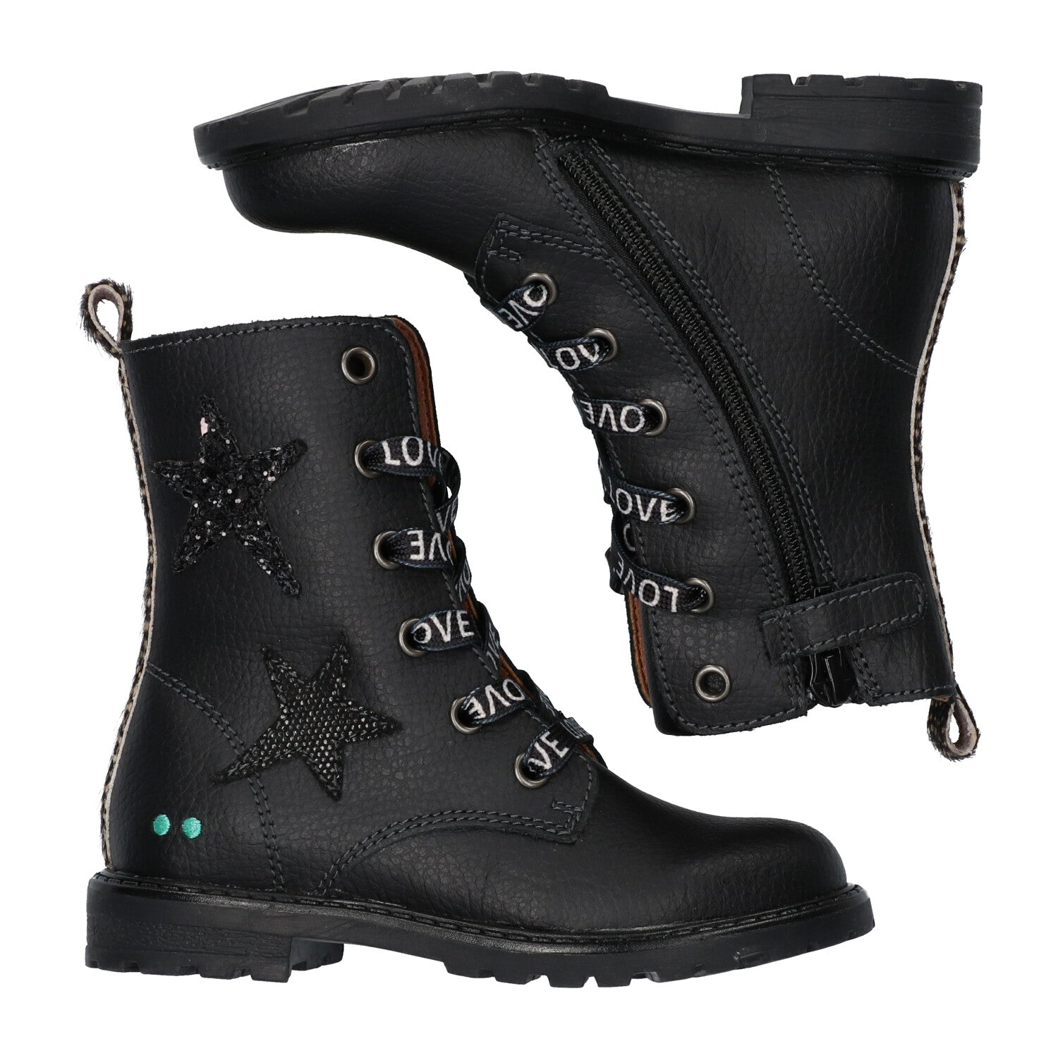 Hilde Hot Biker Boots Meisjes Zwart