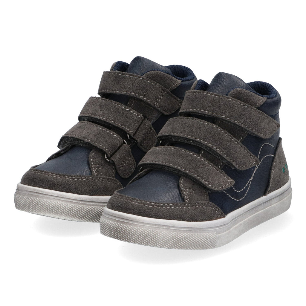 Joy Jayce Hoge Sneakers Jongens Blauw Grijs