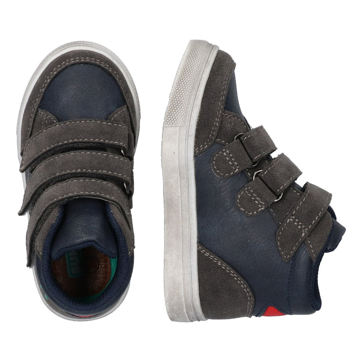 Joy Jayce Hoge Sneakers Jongens Blauw Grijs