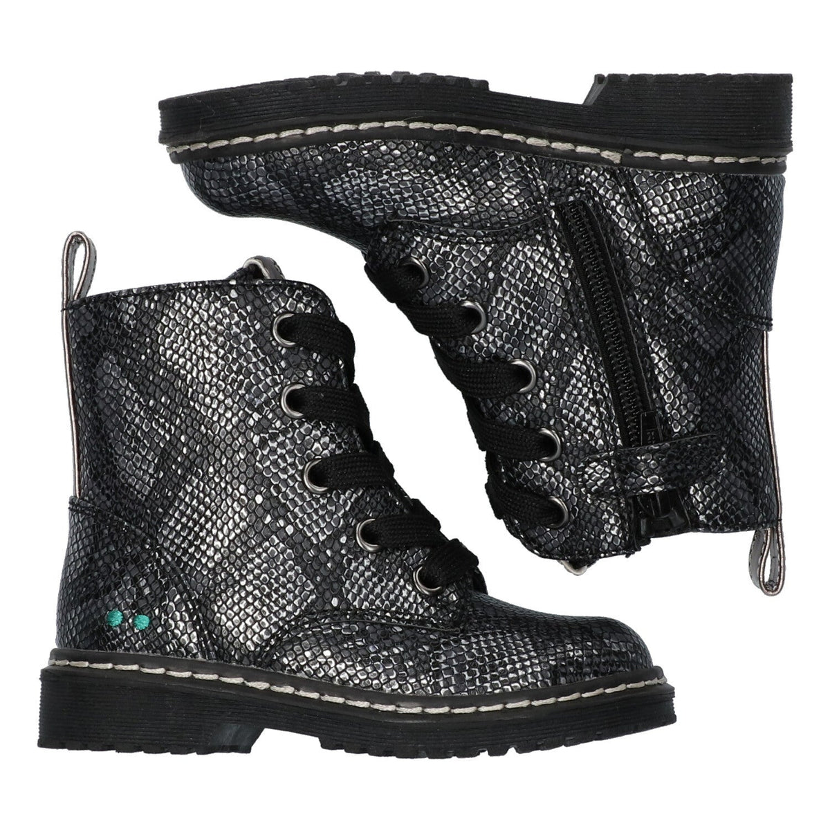 Biker Bea Biker Boots Meisjes Zilver Snake