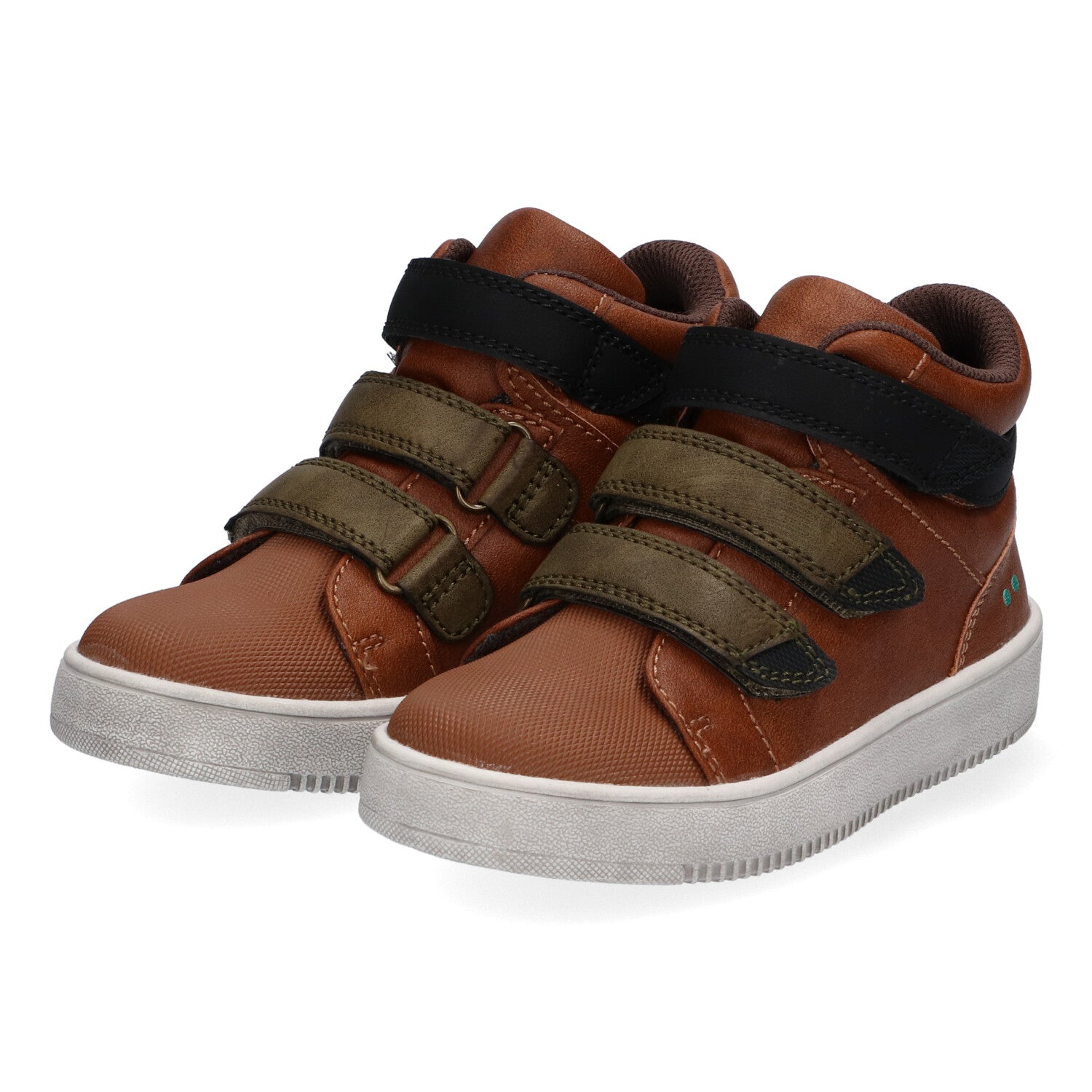 Vega Velcro Hoge Sneakers Jongens Bruin