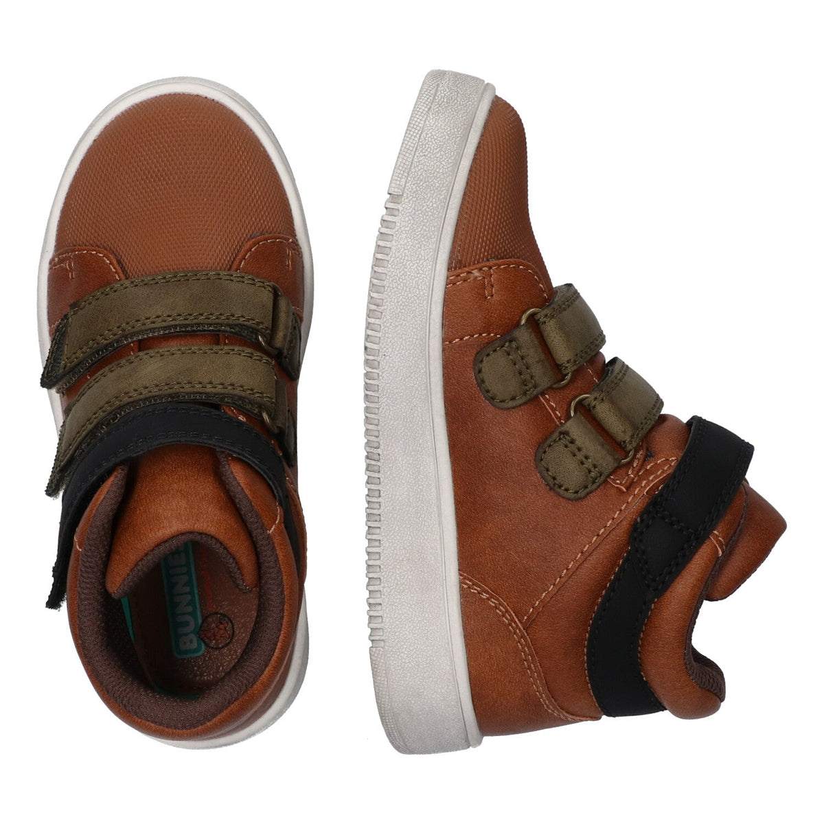 Vega Velcro Hoge Sneakers Jongens Bruin